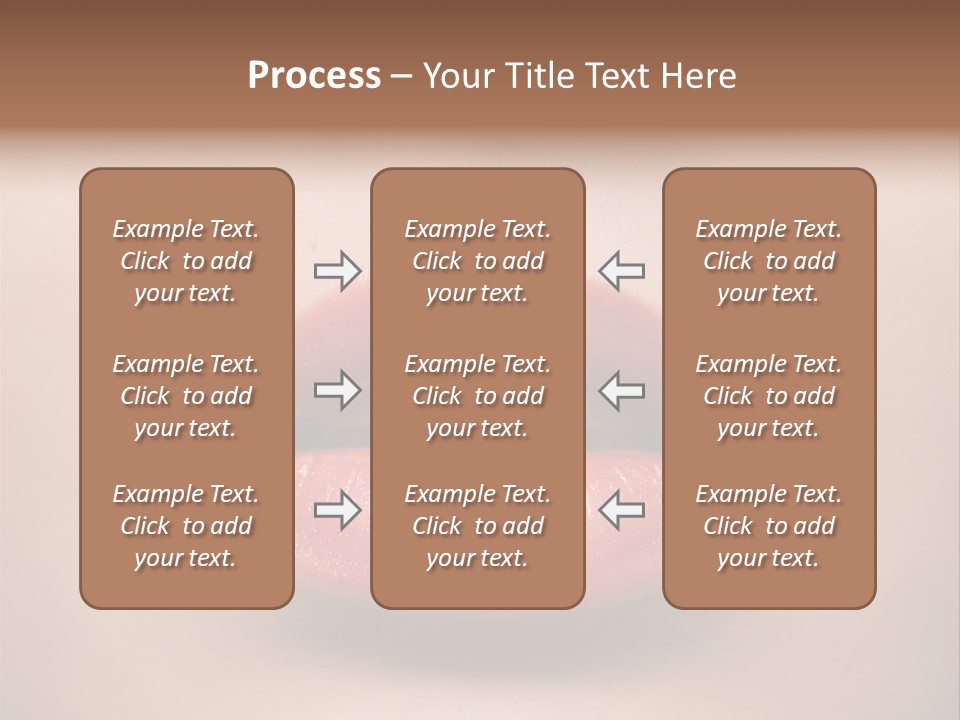 People Attractive Lipgloss PowerPoint Template