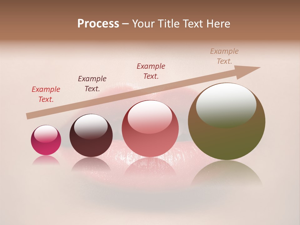 People Attractive Lipgloss PowerPoint Template