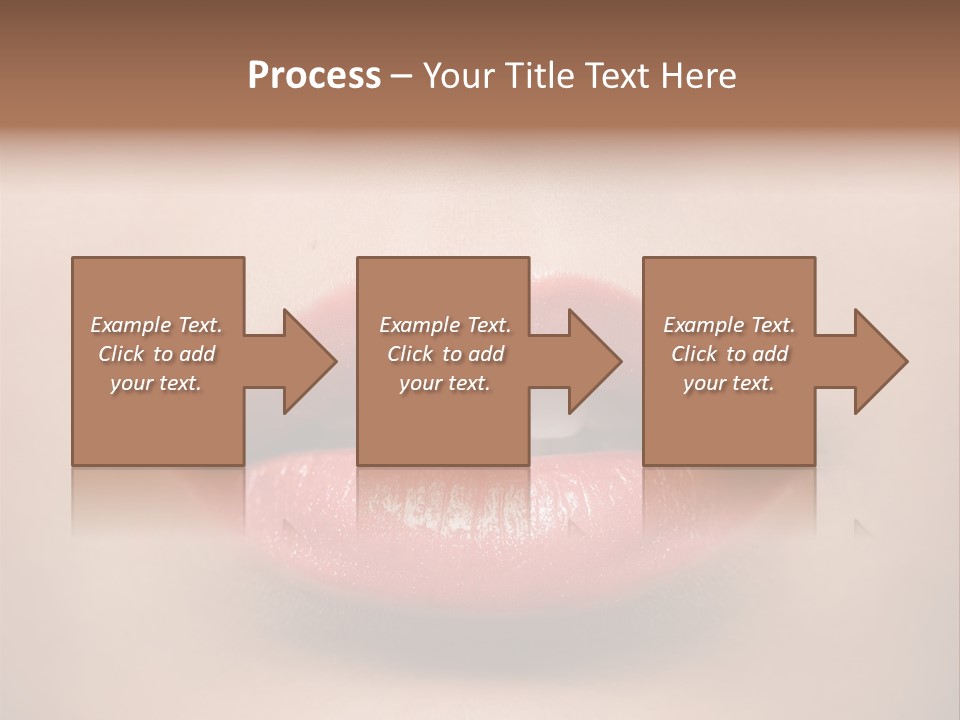 People Attractive Lipgloss PowerPoint Template