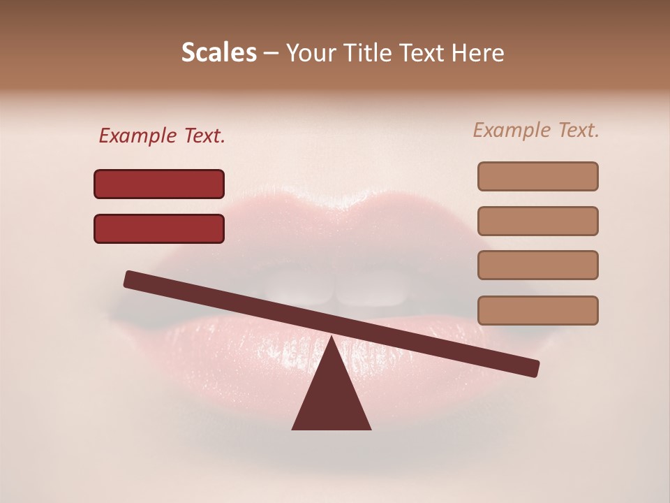 People Attractive Lipgloss PowerPoint Template