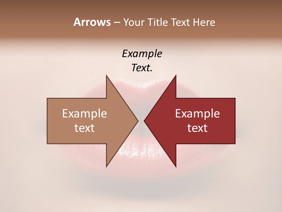 People Attractive Lipgloss PowerPoint Template