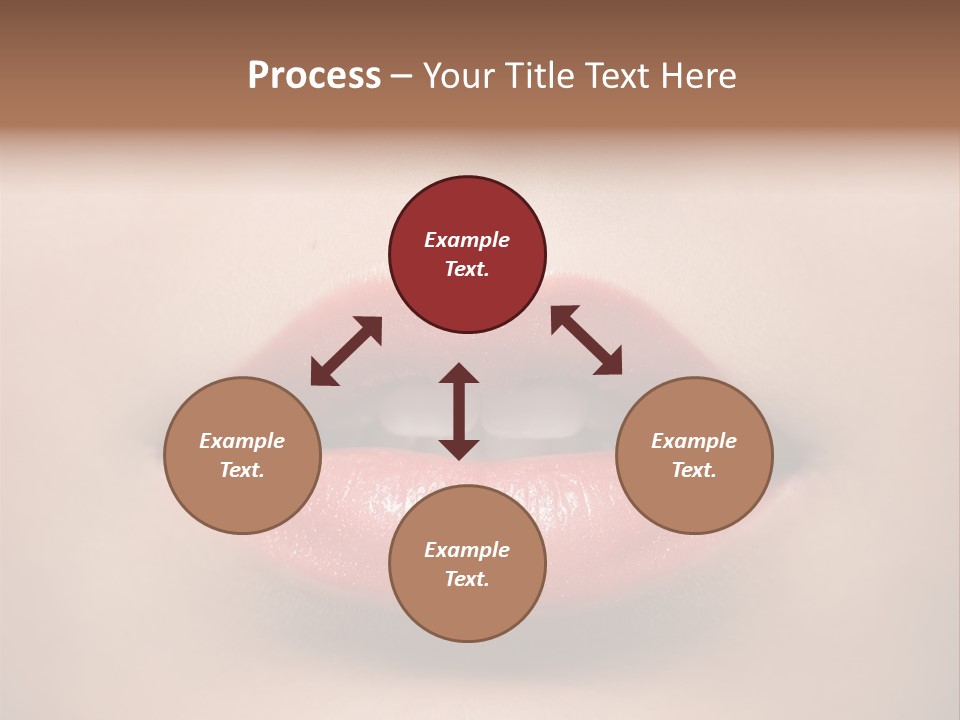 People Attractive Lipgloss PowerPoint Template