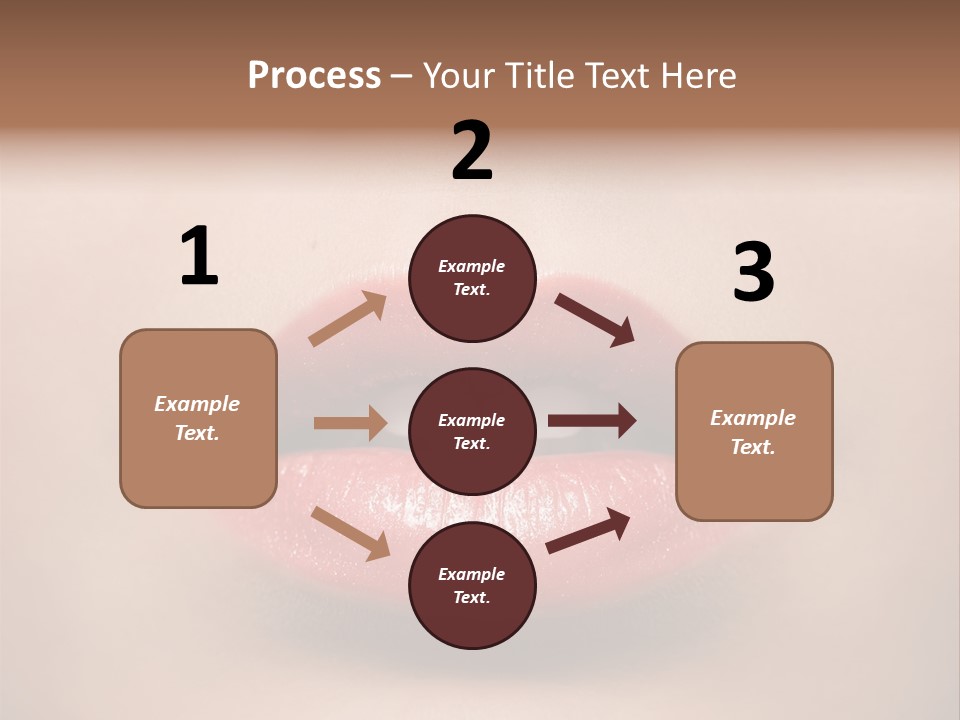 People Attractive Lipgloss PowerPoint Template