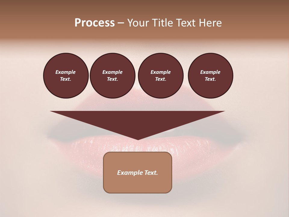 People Attractive Lipgloss PowerPoint Template