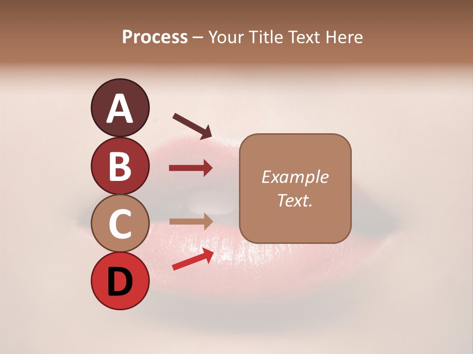 People Attractive Lipgloss PowerPoint Template