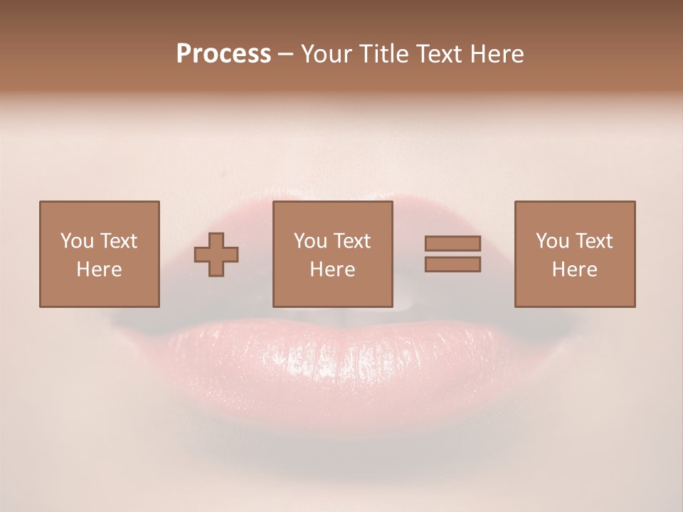 People Attractive Lipgloss PowerPoint Template