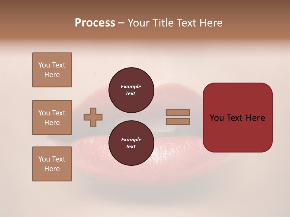 People Attractive Lipgloss PowerPoint Template