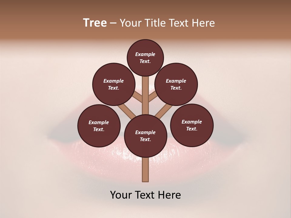 People Attractive Lipgloss PowerPoint Template