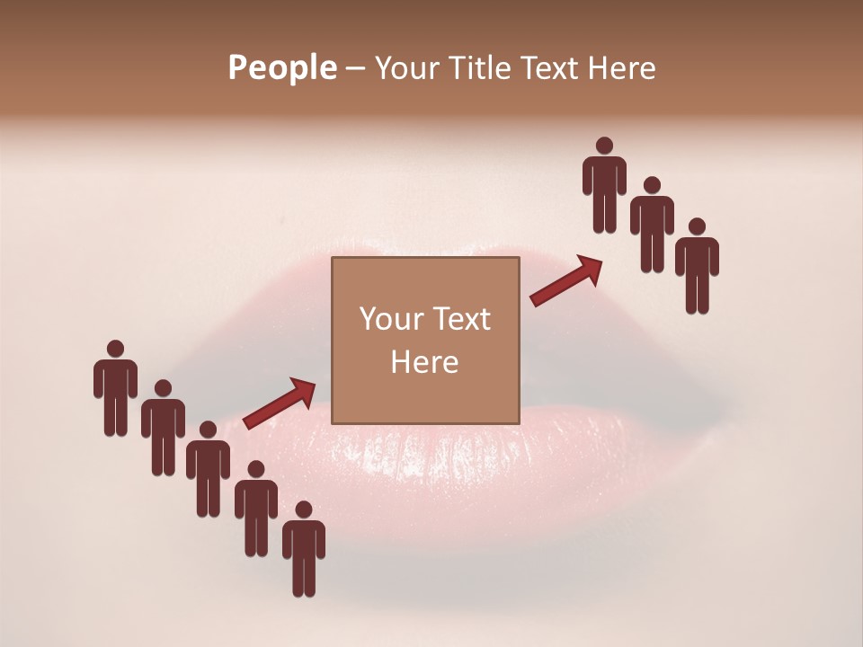 People Attractive Lipgloss PowerPoint Template