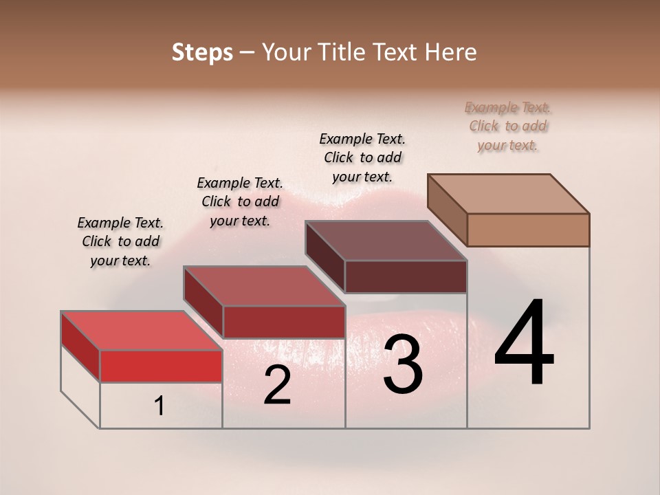 People Attractive Lipgloss PowerPoint Template