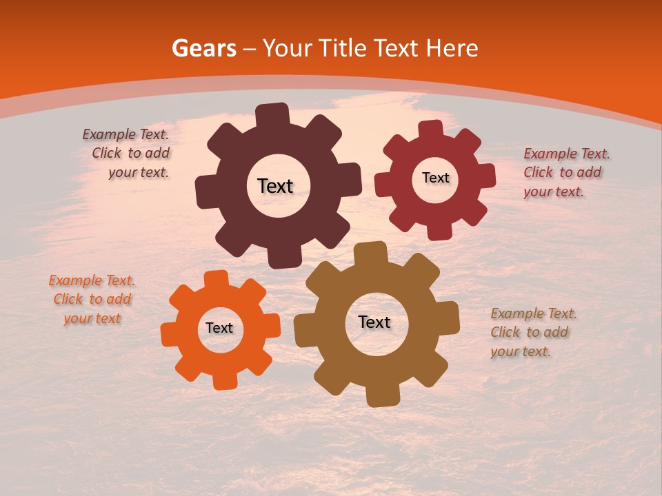 A River With A Sunset In The Background PowerPoint Template