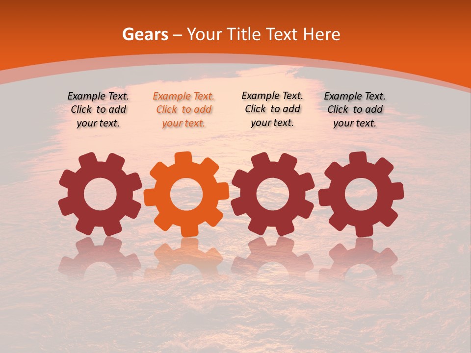 A River With A Sunset In The Background PowerPoint Template