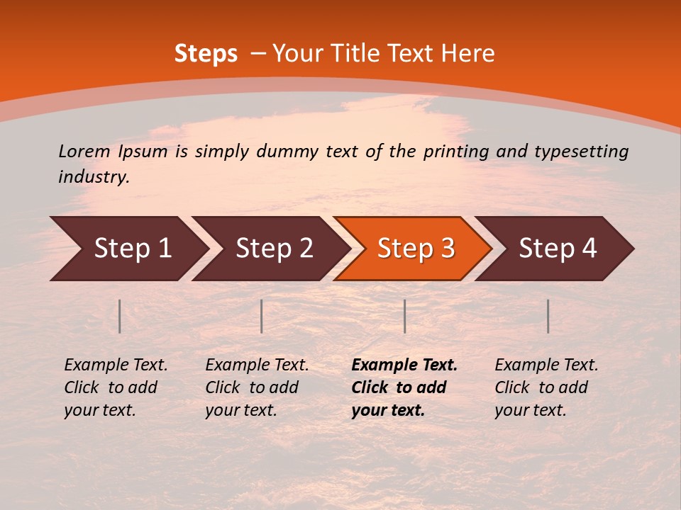 A River With A Sunset In The Background PowerPoint Template