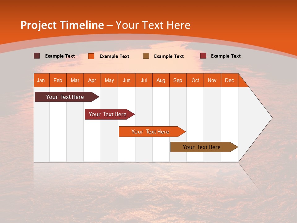 A River With A Sunset In The Background PowerPoint Template
