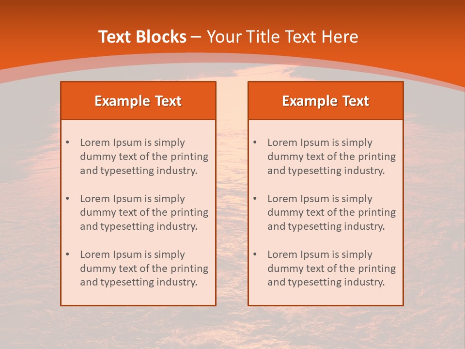 A River With A Sunset In The Background PowerPoint Template