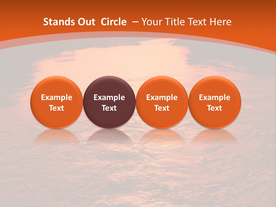 A River With A Sunset In The Background PowerPoint Template