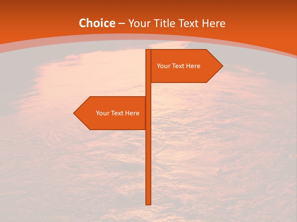 A River With A Sunset In The Background PowerPoint Template