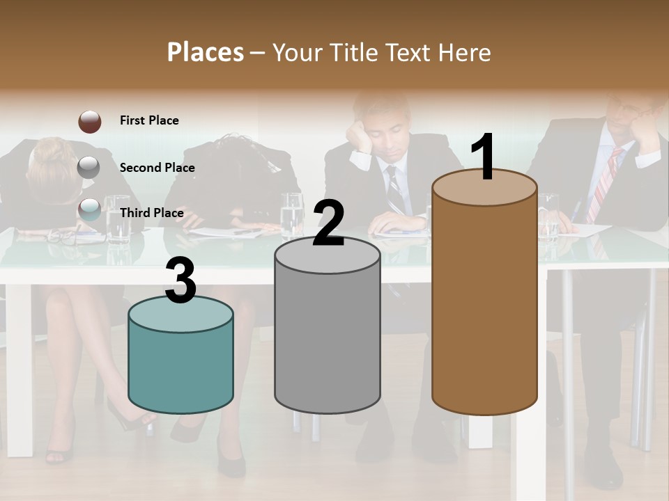 Indoor Men Suit PowerPoint Template