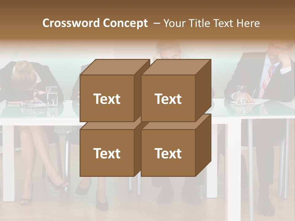 Indoor Men Suit PowerPoint Template