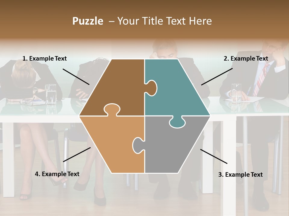 Indoor Men Suit PowerPoint Template