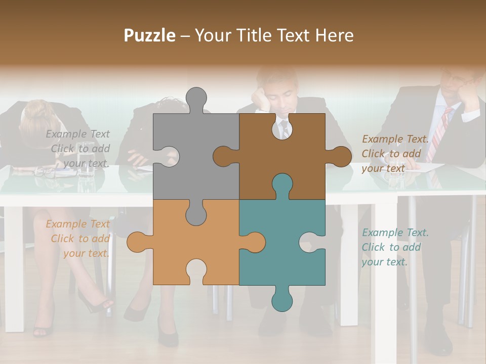 Indoor Men Suit PowerPoint Template