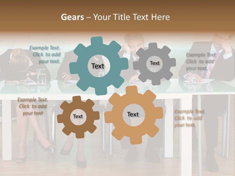 Indoor Men Suit PowerPoint Template