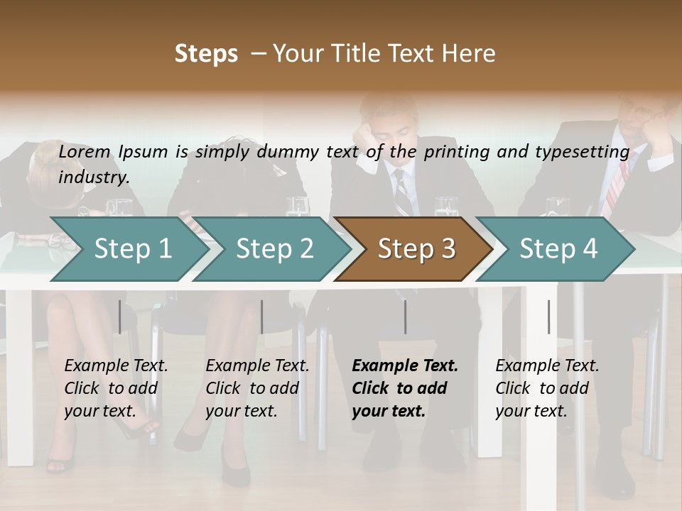 Indoor Men Suit PowerPoint Template