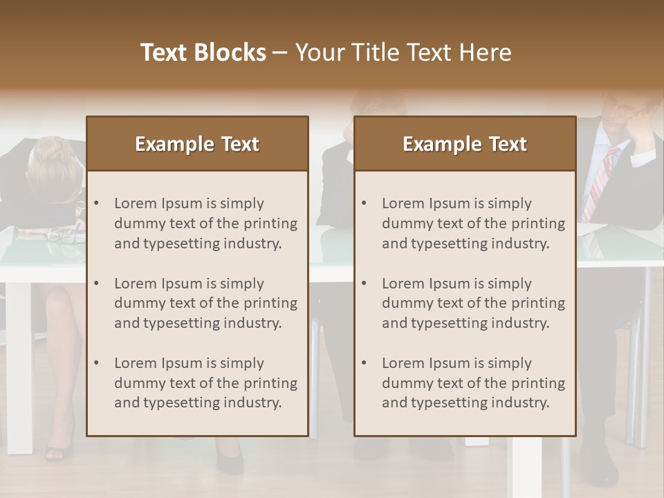 Indoor Men Suit PowerPoint Template