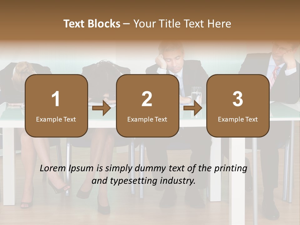 Indoor Men Suit PowerPoint Template