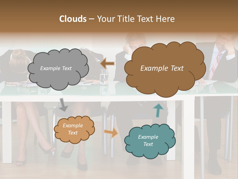 Indoor Men Suit PowerPoint Template