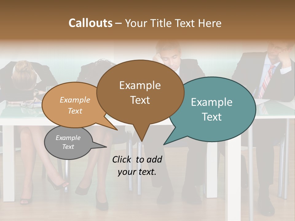 Indoor Men Suit PowerPoint Template