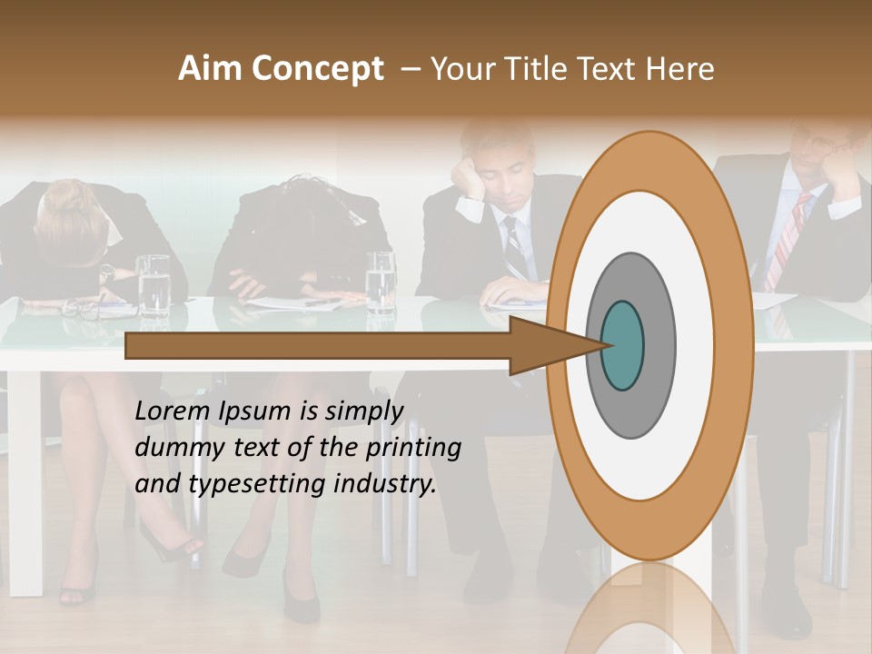 Indoor Men Suit PowerPoint Template