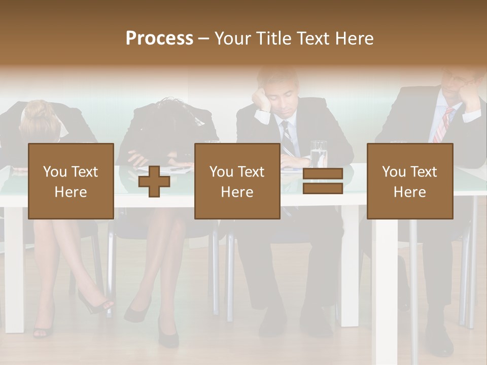 Indoor Men Suit PowerPoint Template