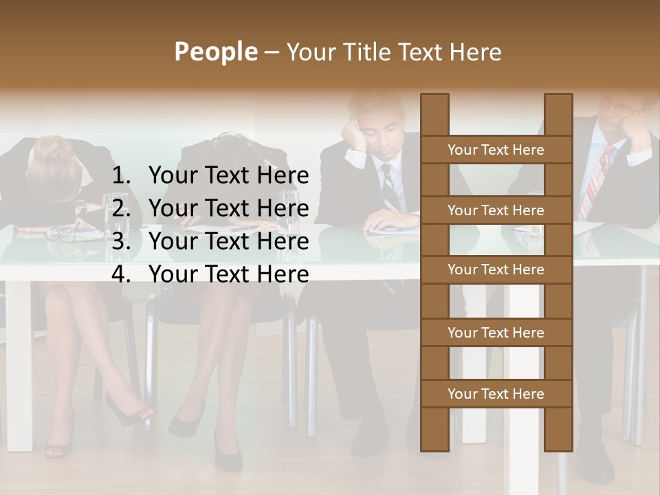 Indoor Men Suit PowerPoint Template