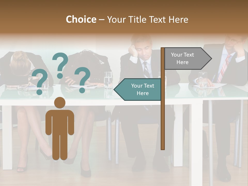 Indoor Men Suit PowerPoint Template