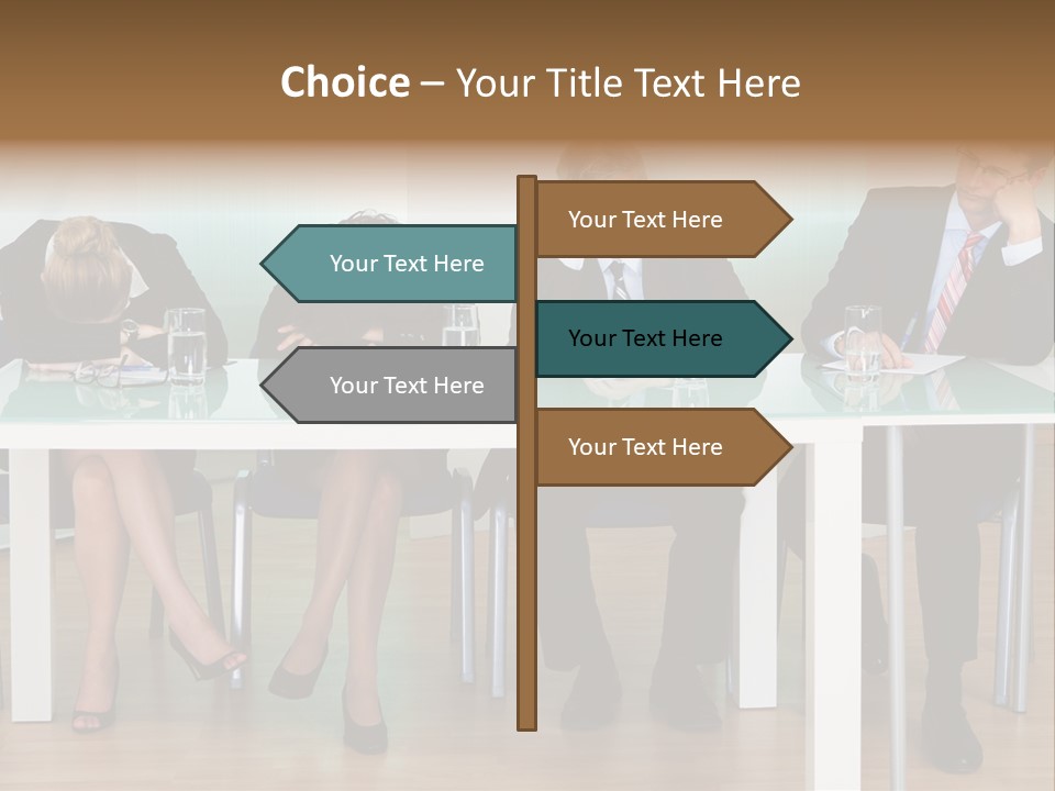 Indoor Men Suit PowerPoint Template