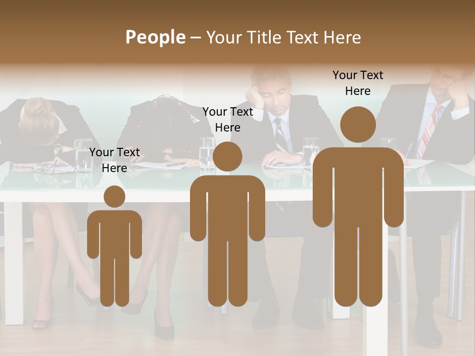 Indoor Men Suit PowerPoint Template