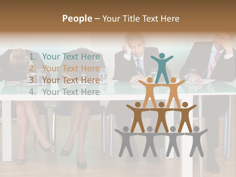 Indoor Men Suit PowerPoint Template