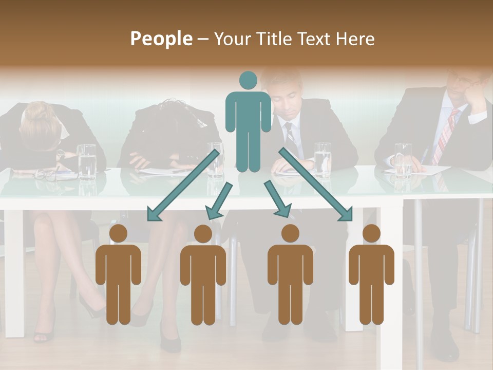 Indoor Men Suit PowerPoint Template