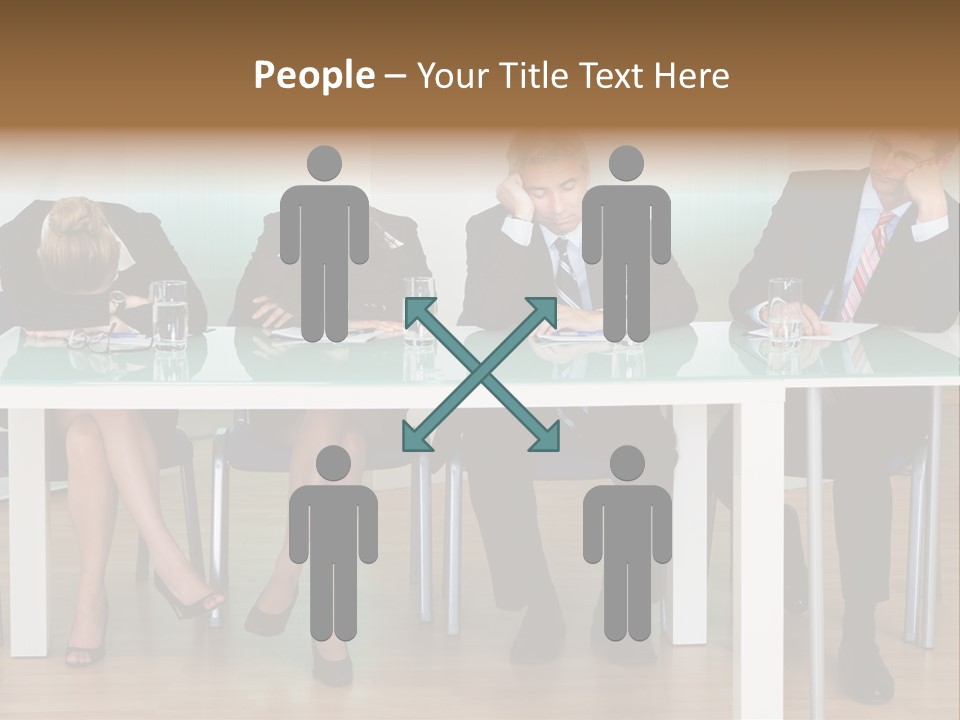 Indoor Men Suit PowerPoint Template