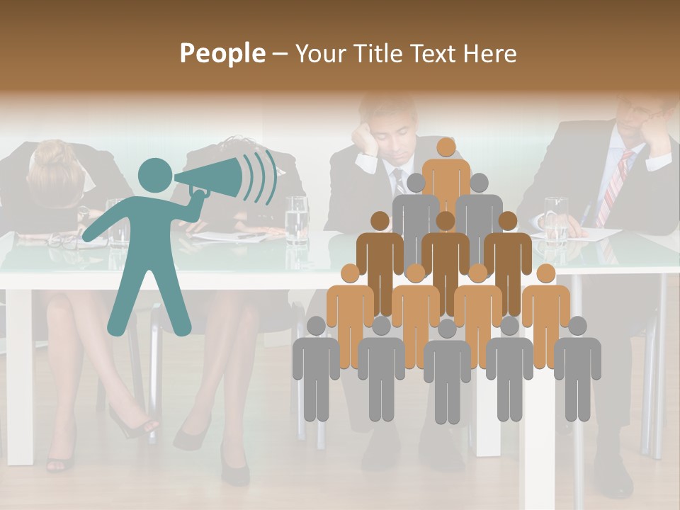 Indoor Men Suit PowerPoint Template