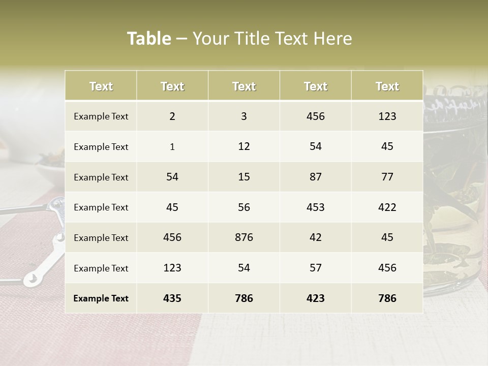 Bowl Collection Background PowerPoint Template