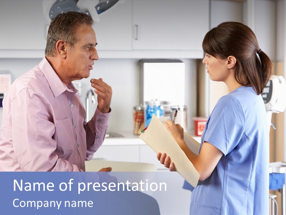 Medical Exam Notes Exam Room PowerPoint Template