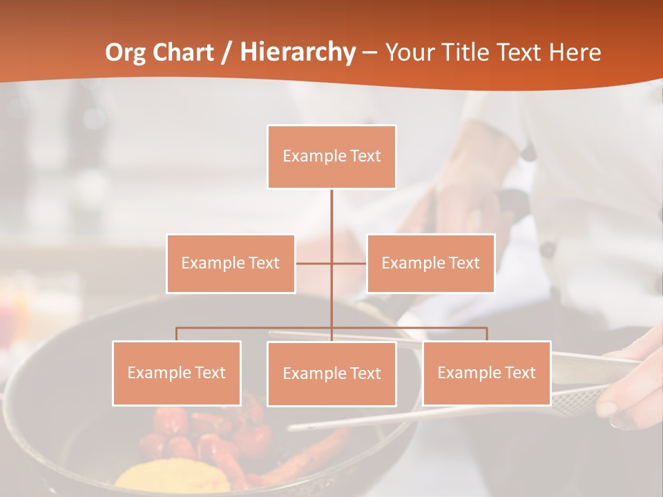 A Woman Cooking Food In A Pan On A Stove PowerPoint Template