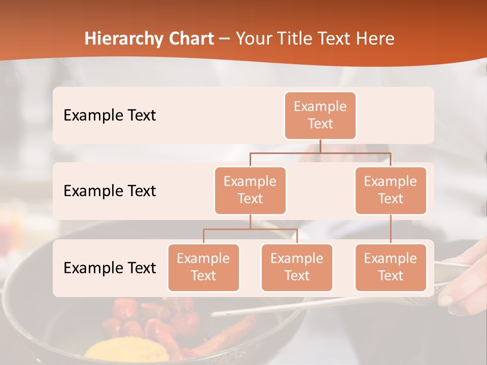 A Woman Cooking Food In A Pan On A Stove PowerPoint Template