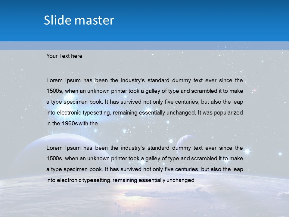 Ufo Background Cosmos PowerPoint Template