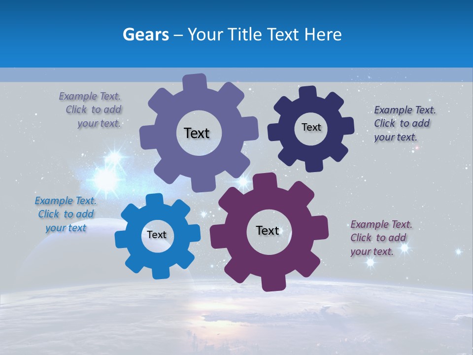 Ufo Background Cosmos PowerPoint Template