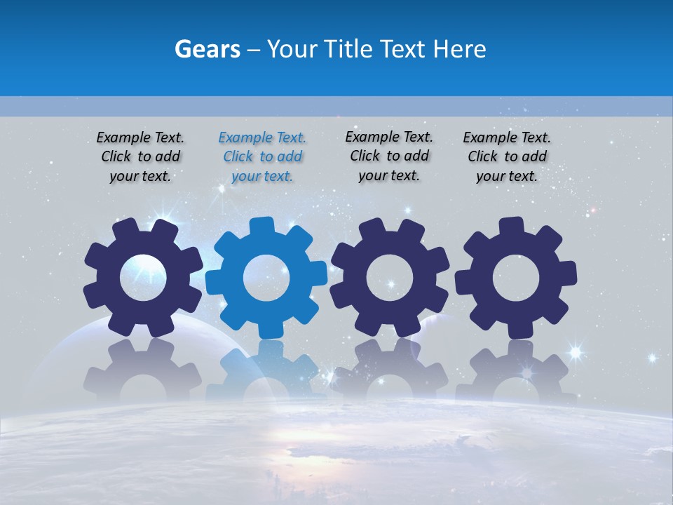 Ufo Background Cosmos PowerPoint Template