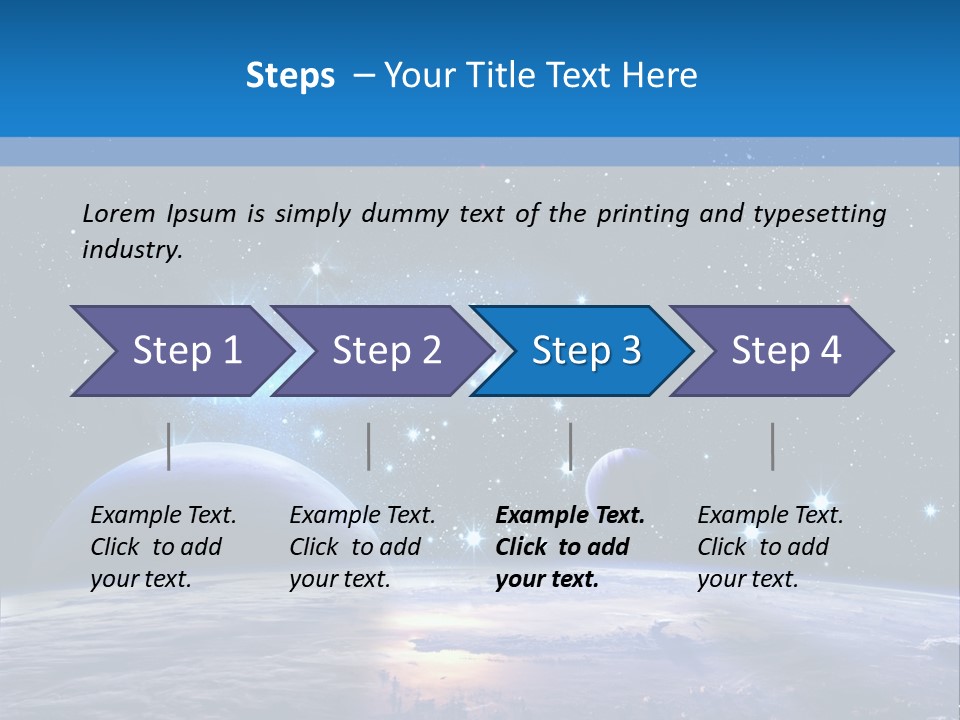 Ufo Background Cosmos PowerPoint Template