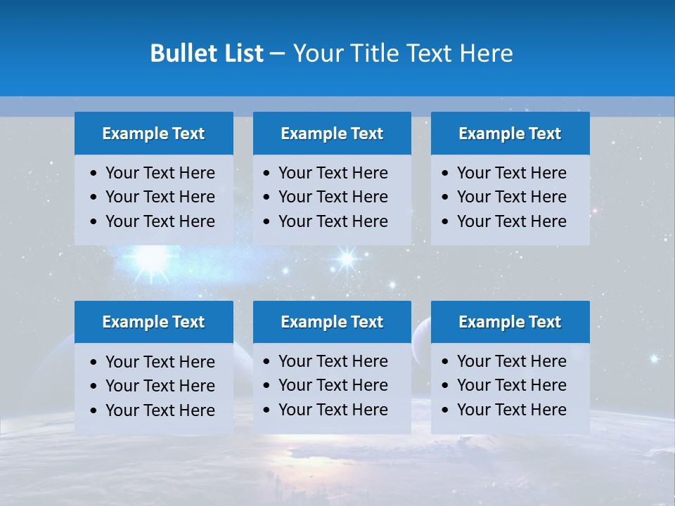 Ufo Background Cosmos PowerPoint Template